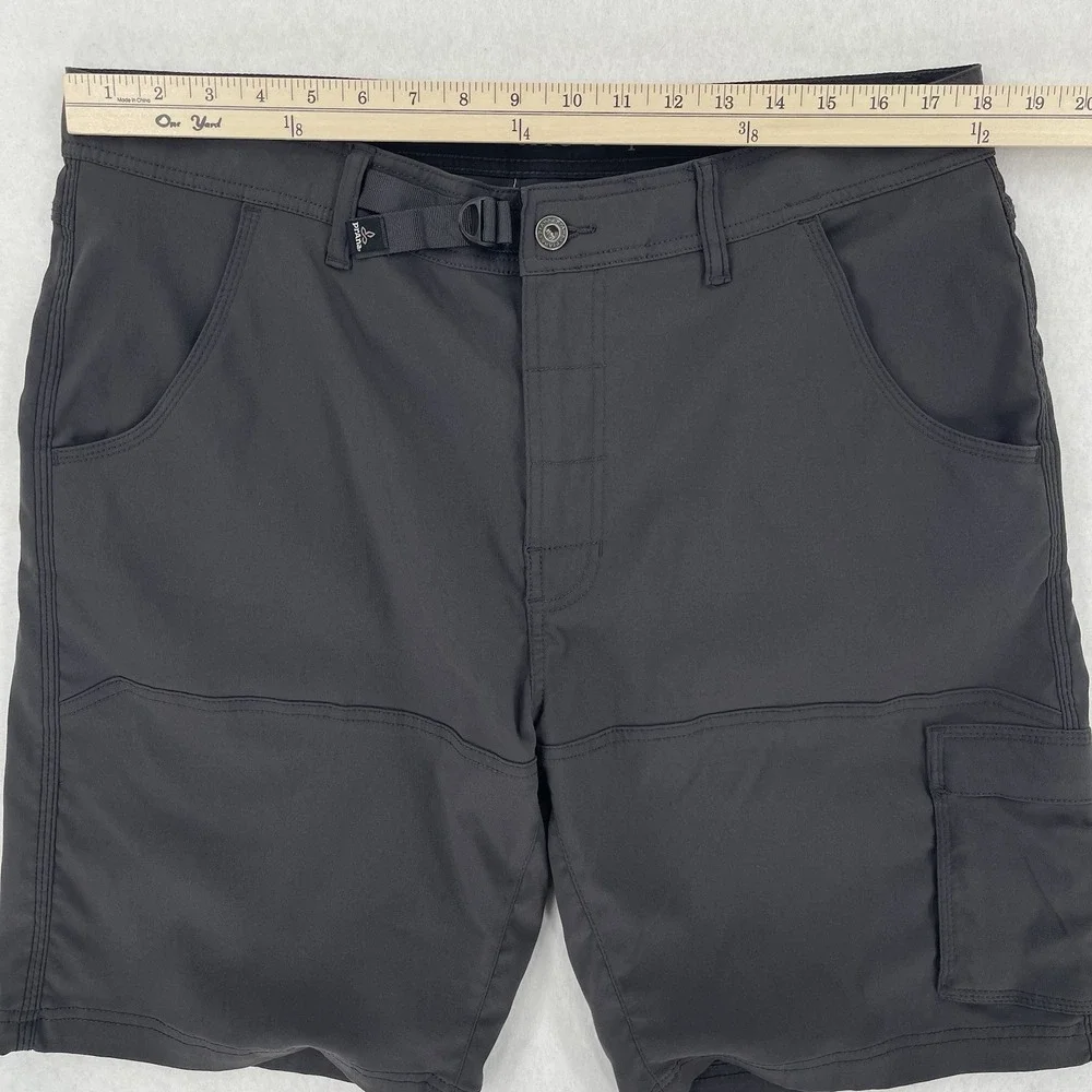 Prana Stretch Zion Shorts Men's 36 Gray Cargo Utility 10
